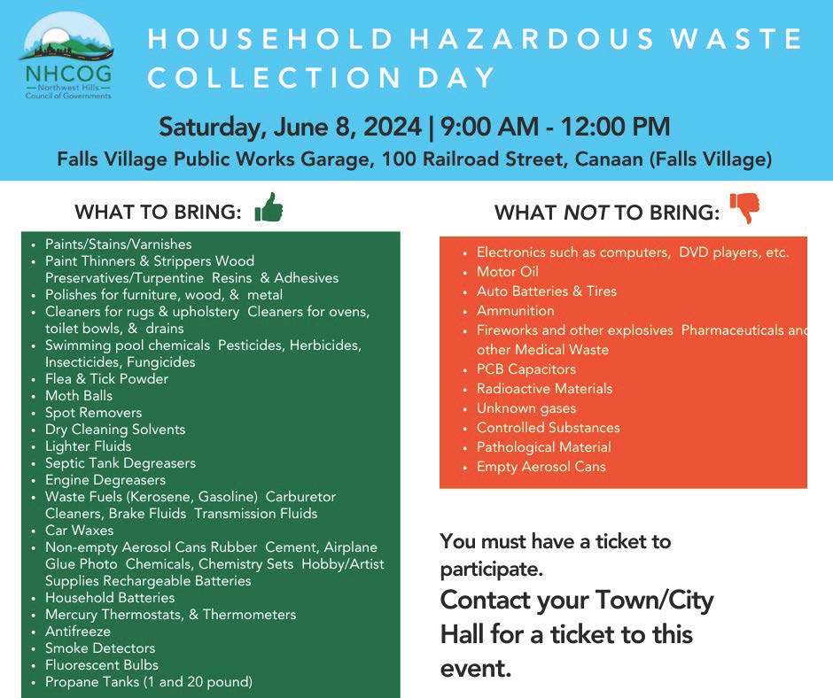 Household Hazardous Waste June 2024